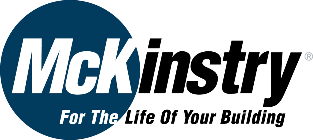 McKinstry logo with blue circle and slogan 