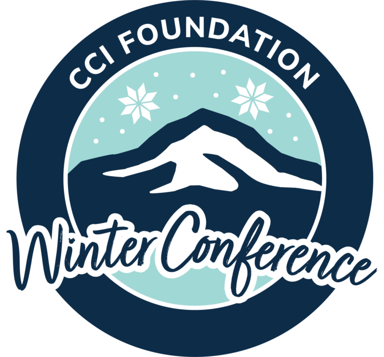 CCI Foundation Winter Conference logo featuring a mountain with snowflakes